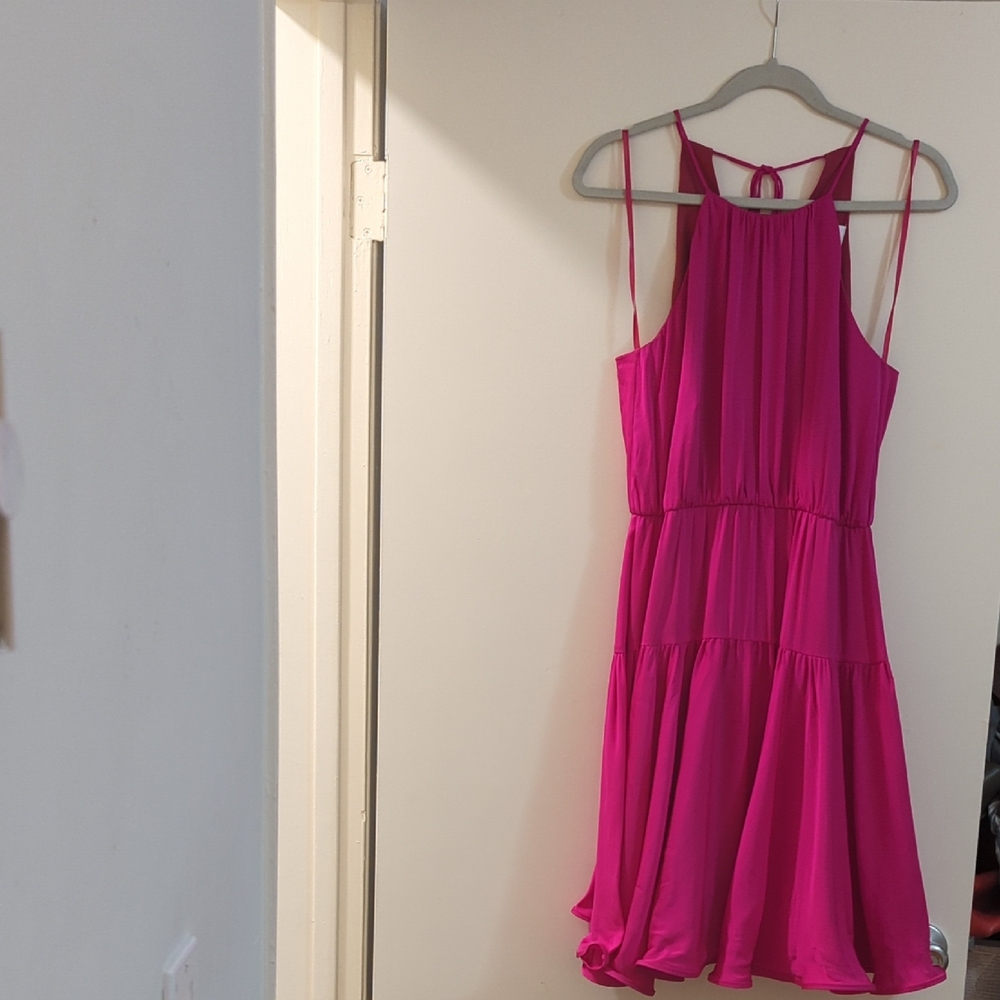 Milly Vibrant Pink Mini Dress